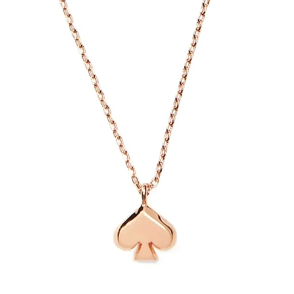 KATE SPADE • Rose Gold Everyday Spade Necklace